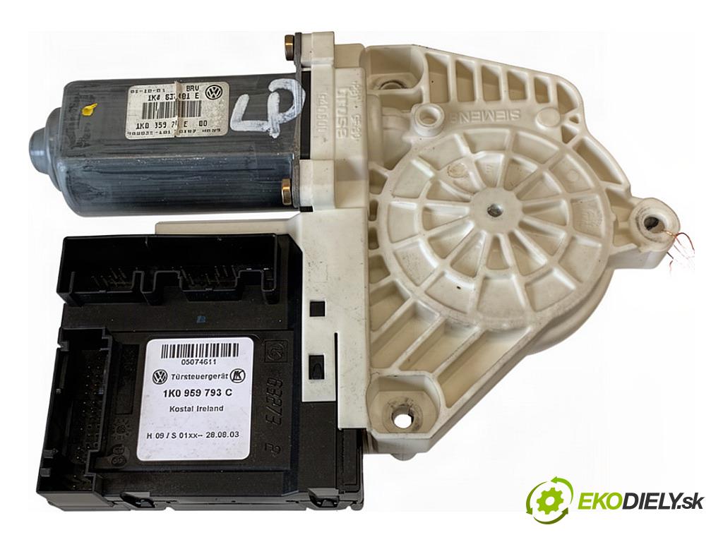 VW GOLF V liftback 2003 85 kW 1.6 FSI 1598 motor sťahovaní okna levý přední část 1K4837401E