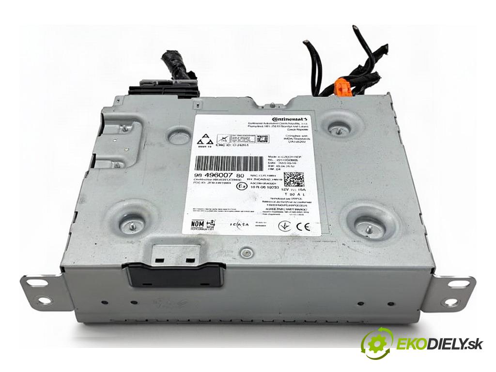DS DS 7 SUV 2022 133 kW PureTech 180 (J45GFU) 1598 RADIO Navigácia 9849600780 (Audio zariadenie)