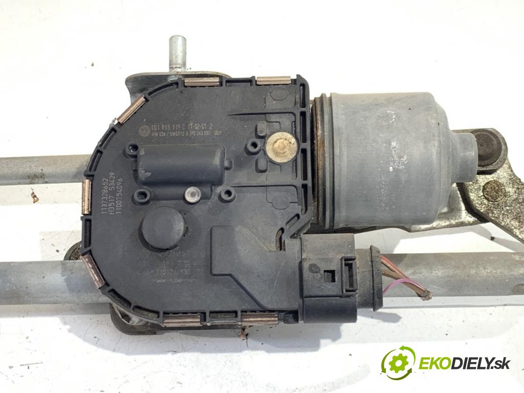VW GOLF V liftback 2003 85 kW 1.6 FSI 1598 Mechanizmus stieračov predný 1K1955601A (Motorček stieračov predný)