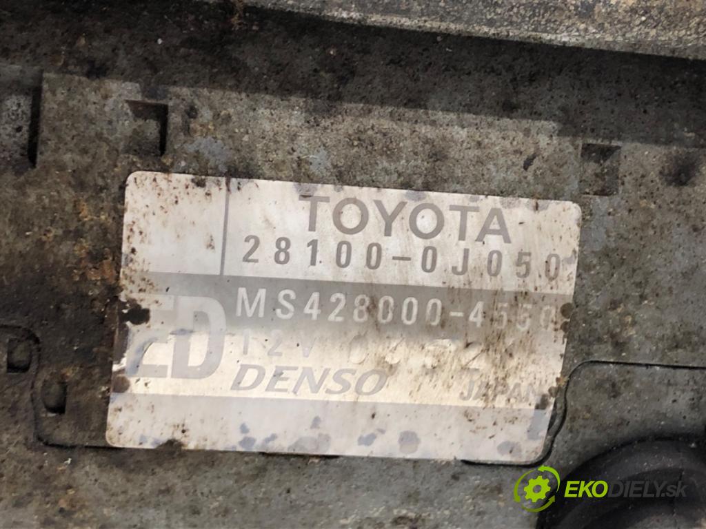 TOYOTA YARIS II liftback 2007 64 kW 1.3 VVT-i (SCP90_) 1298 Štartér 28100-0J050 (Štartér)