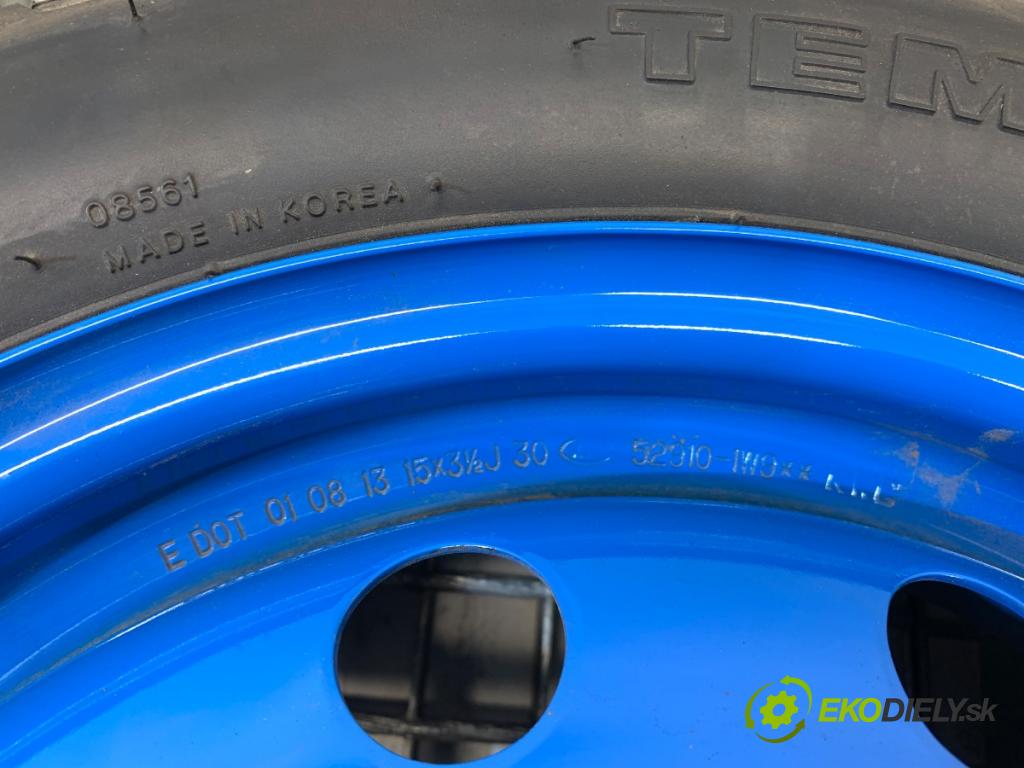 KIA RIO III sedan 2013 63 kW 1.25 CVVT 1248 koleso dojazdové 13 4X98 54 ET30 125/80 R15