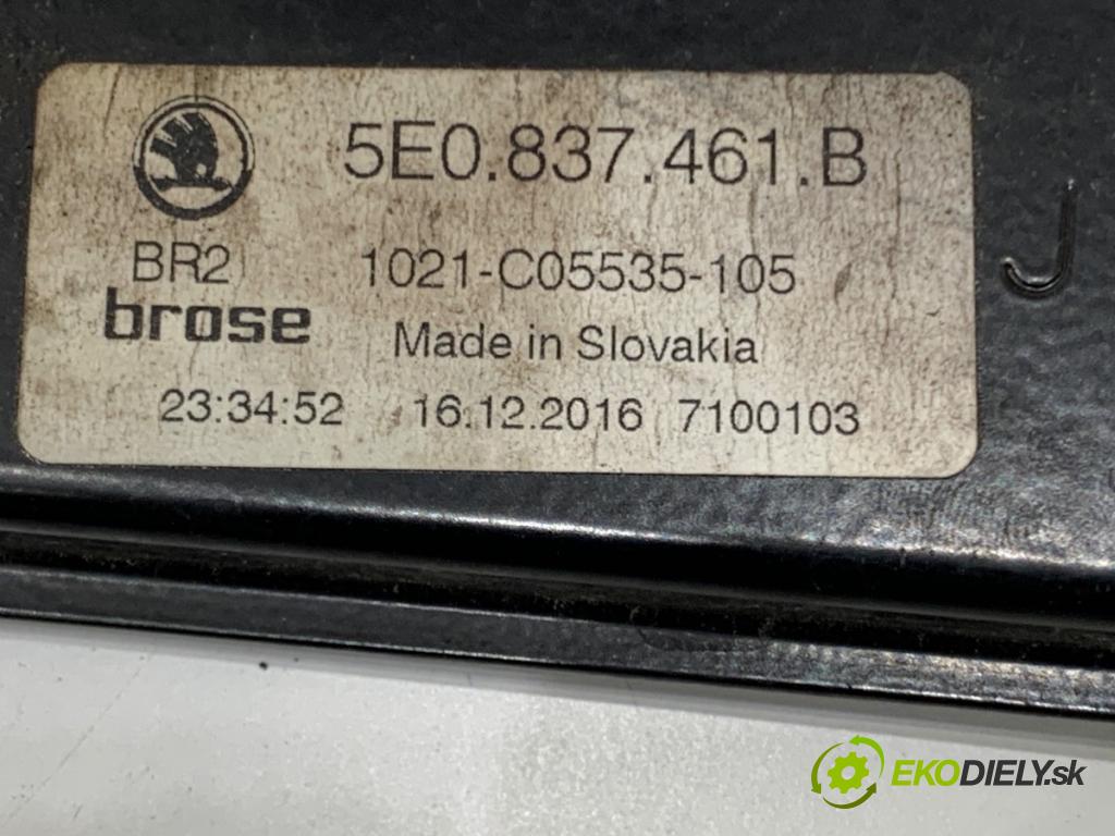 SKODA OCTAVIA III Kombi 2017 81 kW 1.6 TDI 1598 Mechanizmus okna ľavy predný 5E0837461B