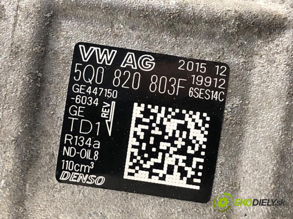 VW GOLF VII Kombi 2016 81 kW 1.6 TDI 1598 Kompresor klimatizácie 5Q0820803F (Kompresor klimatizácie)