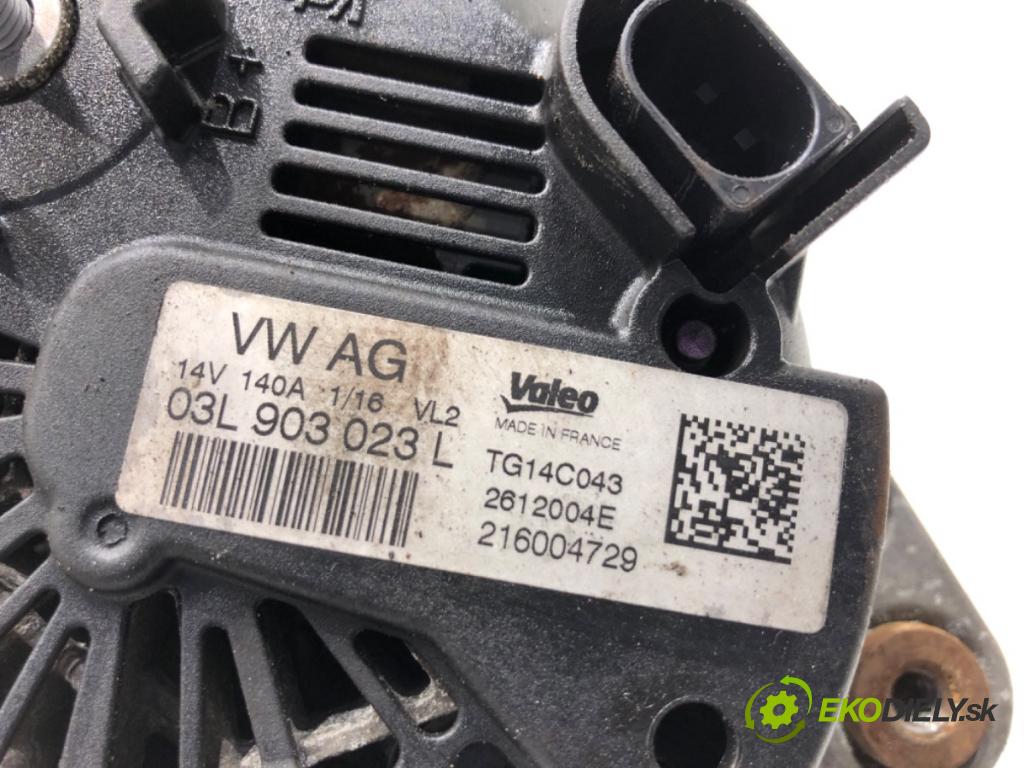 VW GOLF VII Kombi 2016 81 kW 1.6 TDI 1598 Alternátor 03L903023L (Alternátor)