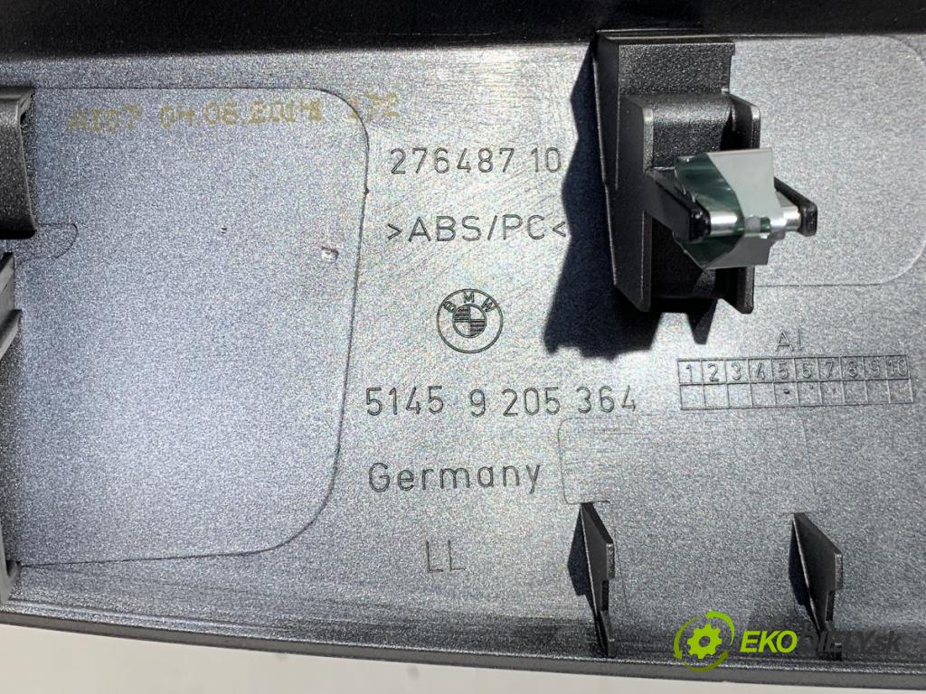 BMW F21 liftback 2014 75 kW 114 i 1598 lišty kryt 9205364 (Lišta)