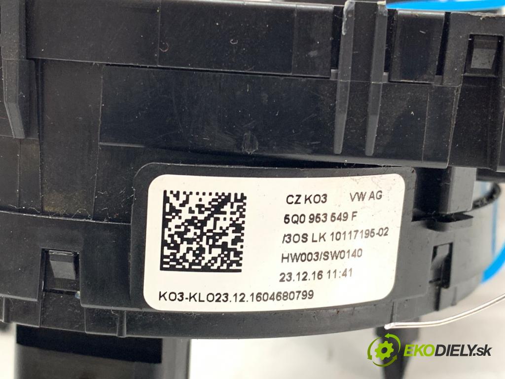 SKODA OCTAVIA III Kombi 2017 81 kW 1.6 TDI 1598 kroužek slimák airbag 5Q0953549F (Airbag)