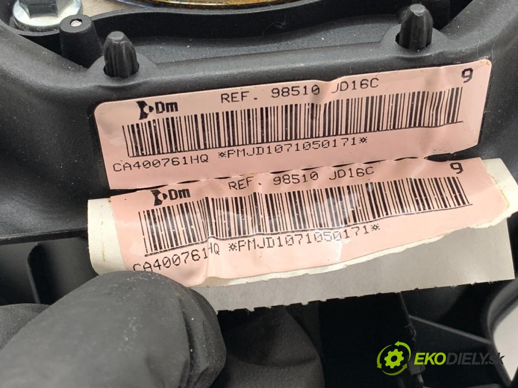 NISSAN QASHQAI J10 SUV 2007 104 kW 2.0 1997 AirBag volantu 98510JD16C (Airbag)