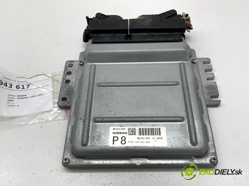 NISSAN MURANO Z50 SUV 2006 172 kW 3.5 3498 řídící jednotka motora MEC63-690 (Řídicí jednotka)