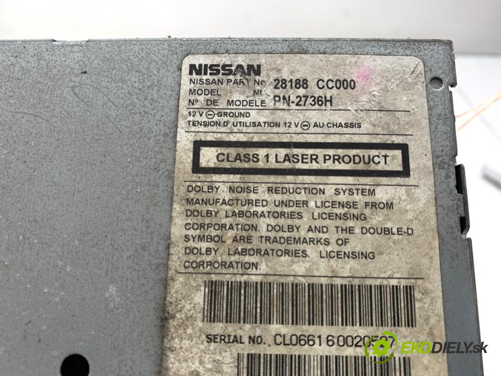 NISSAN MURANO Z50 SUV 2006 172 kW 3.5 3498 RADIO 28188-CC000 (Audio zariadenie)