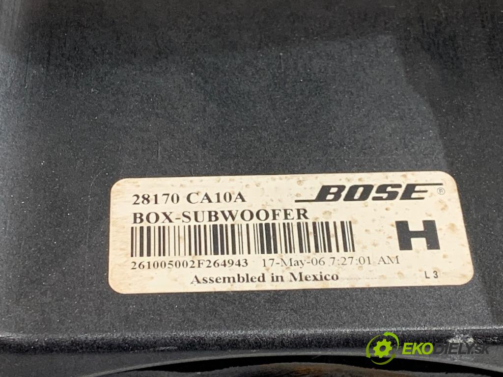 NISSAN MURANO Z50 SUV 2006 172 kW 3.5 3498 subwoofer 28170-CA10A (Audio zariadenie)