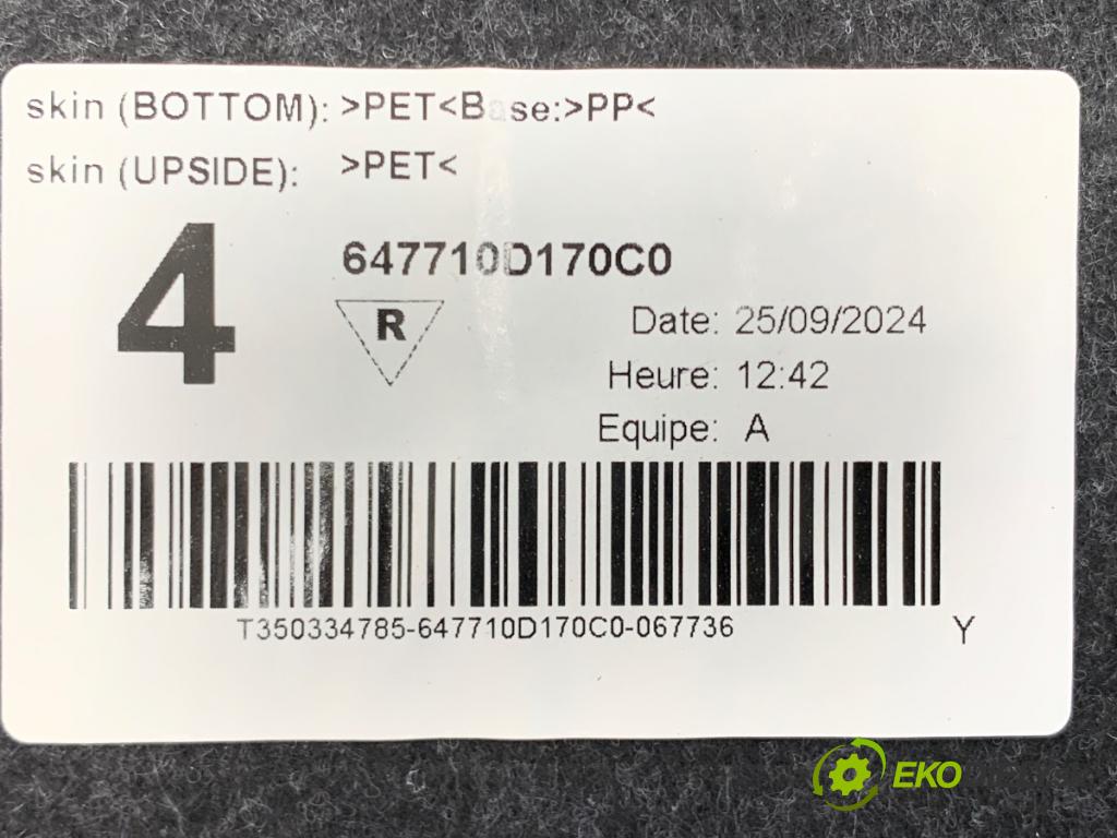 TOYOTA YARIS IV SUV 2024 68 kW 1.5 Hybrid (MXPJ10) 1490 KRYTINA: kufra 647710D170C0