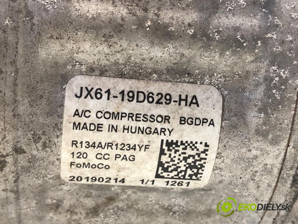 FORD FOCUS IV Kombi 2019 92 kW 1.0 EcoBoost 999 Kompresor klimatizácie JX61-19D629-HA (Kompresor klimatizácie)