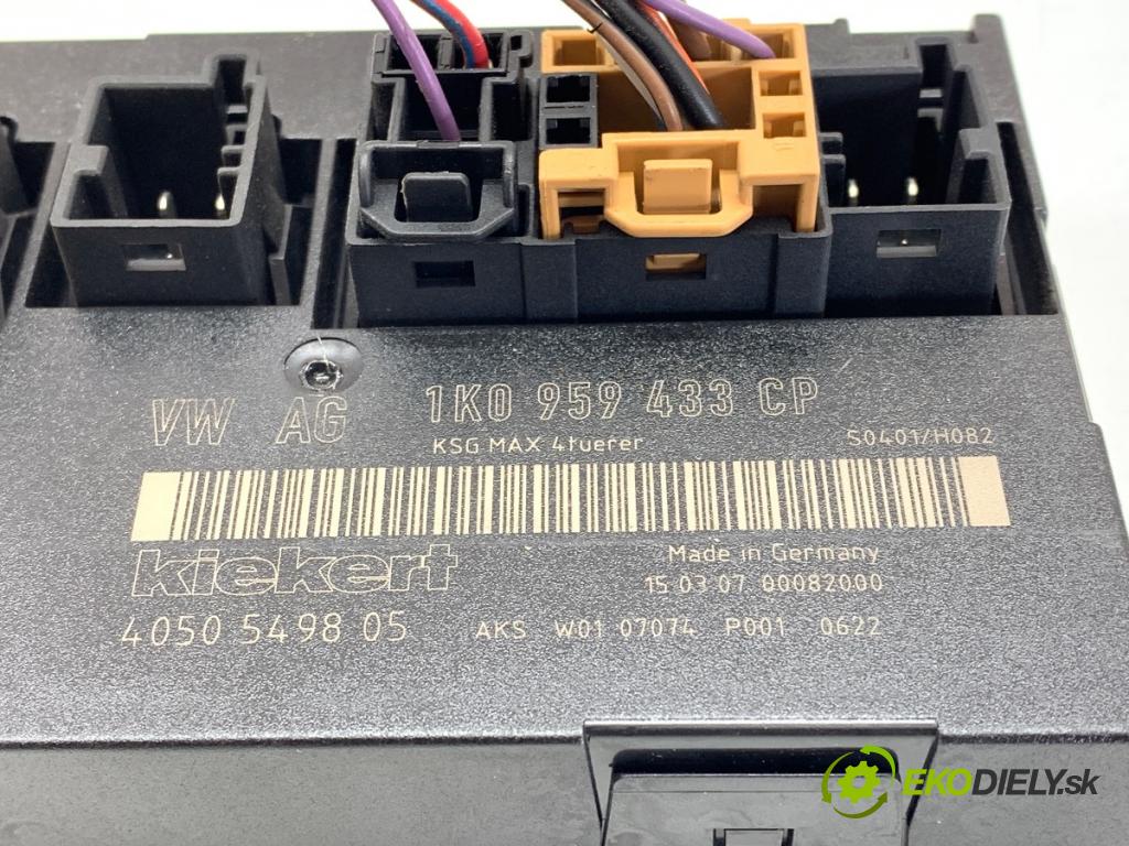 VW GOLF V liftback 2007 103 kW 1.4 TSI 1390 Modul komfortu 1K0959433CP (Modul komfortu)