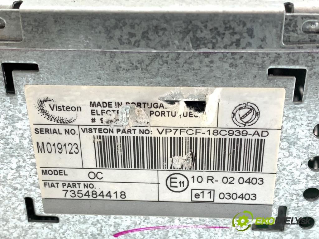FIAT BRAVO II liftback 2009 88 kW 1.6 D Multijet (198AXL1B) 1598 RADIO 735484418 (Audio zariadenie)
