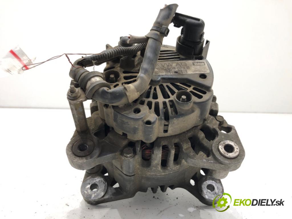 VW GOLF V liftback 2007 103 kW 1.4 TSI 1390 Alternátor 03C903023B (Alternátor)