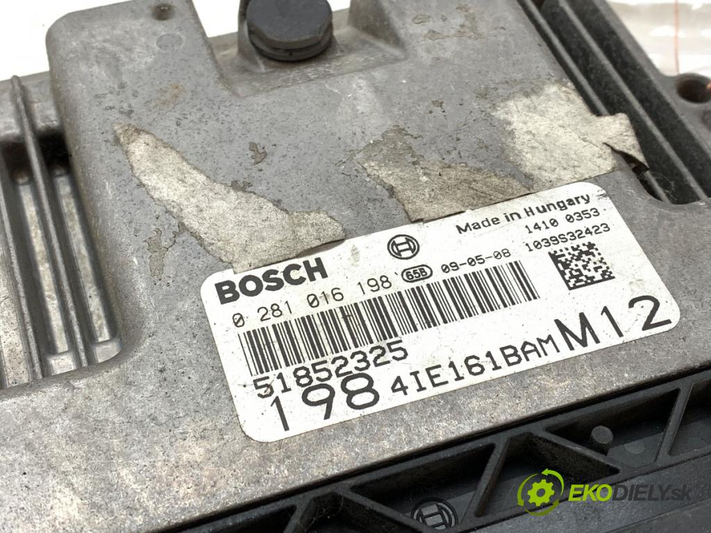 FIAT BRAVO II liftback 2009 88 kW 1.6 D Multijet (198AXL1B) 1598 riadiaca jednotka Motor 51852325 (Riadiaca jednotka)