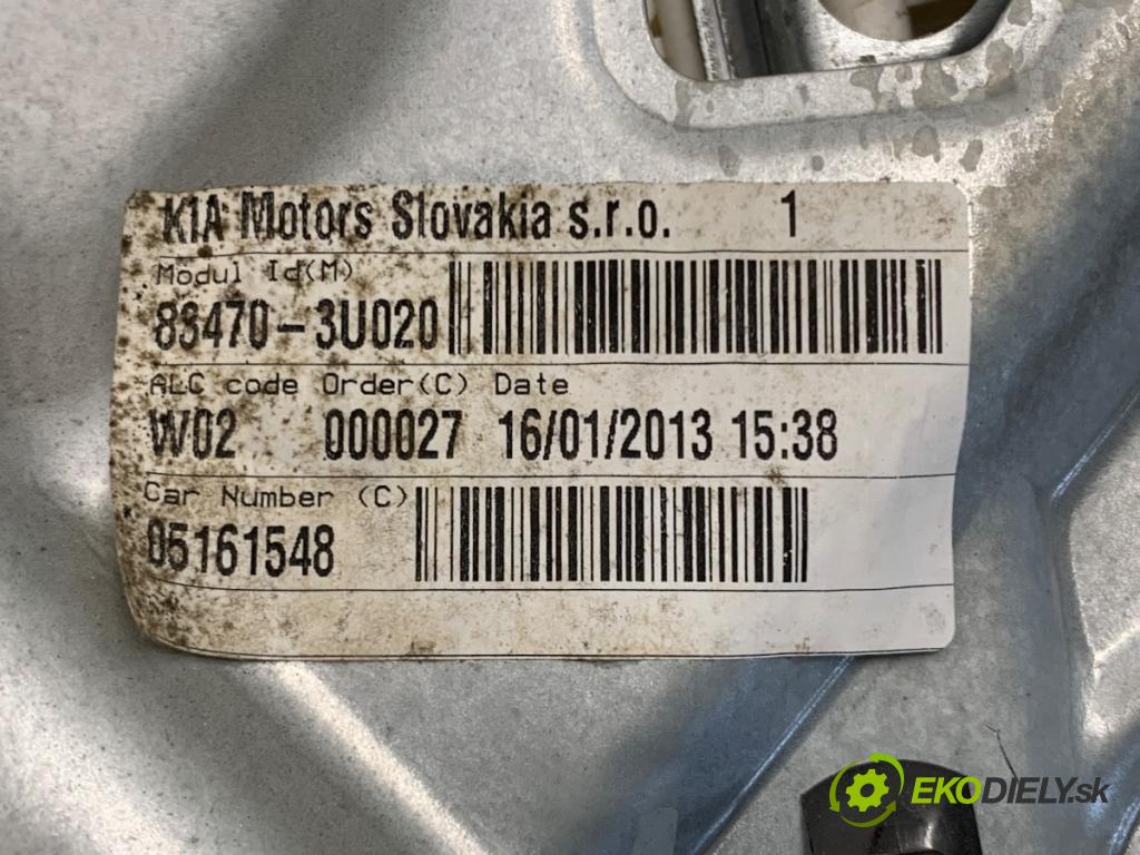 KIA SPORTAGE III SUV 2013 85 kW 1.7 CRDi 1685 Mechanizmus okna ľavy zad 83470-3U020