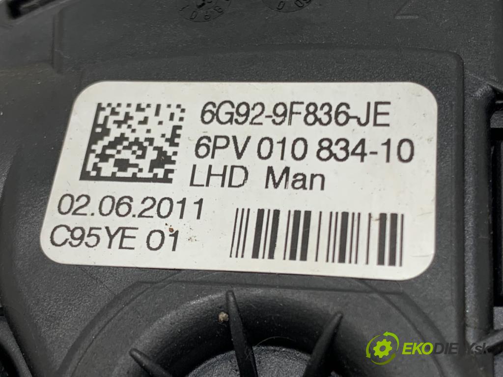 FORD S-MAX nadwozie wielkoprzestrzenne (MPV) 2011 176 kW 2.0 EcoBoost 1999 Potenciometer plynu 6G92-9F836-JE (Potenciometer plynového pedálu)
