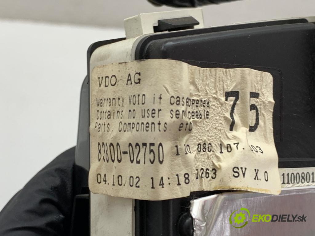 TOYOTA COROLLA E12 sedan 2002 81 kW 1.6 VVT-i (ZZE121_) 1598 Prístrojovka 83800-02750 (Prístrojová doska)