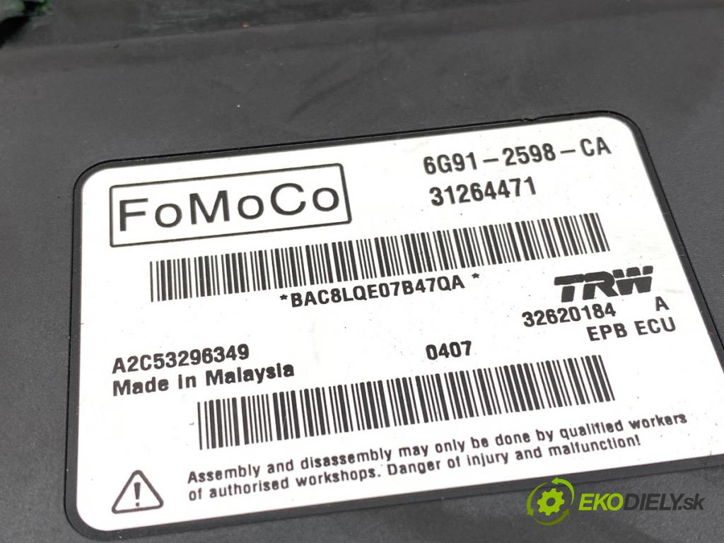 VOLVO XC60 I SUV 2009 136 kW D5 AWD 2400 modul brzdy ruční brzdy 6G91-2598-CA