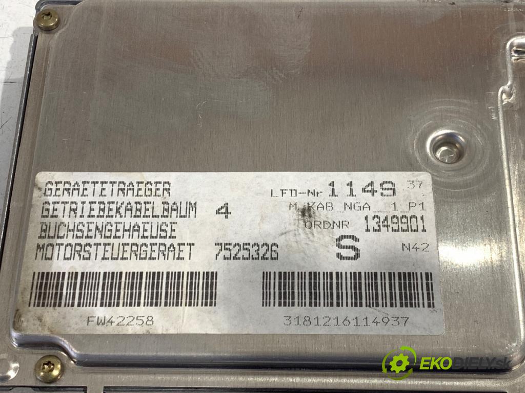 BMW E46 liftback 2003 85 kW 316 ti 1596 riadiaca jednotka Motor 7508292 (Riadiaca jednotka)