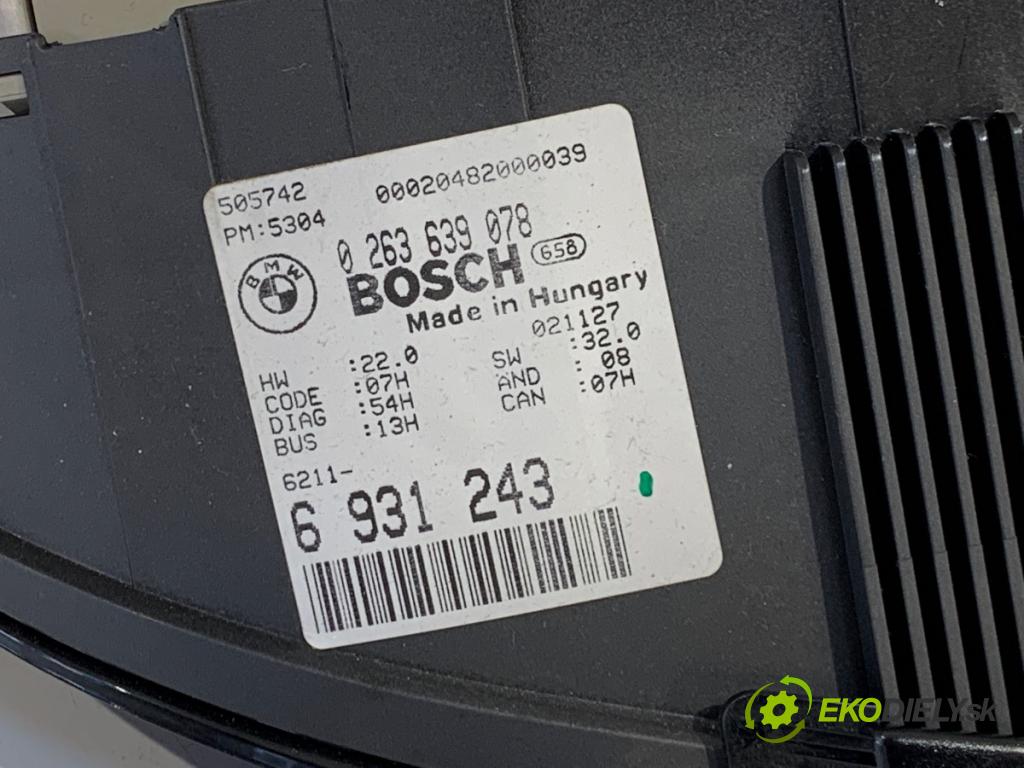 BMW E46 liftback 2003 85 kW 316 ti 1596 prístrojovka 6931243 (Přístrojová deska)