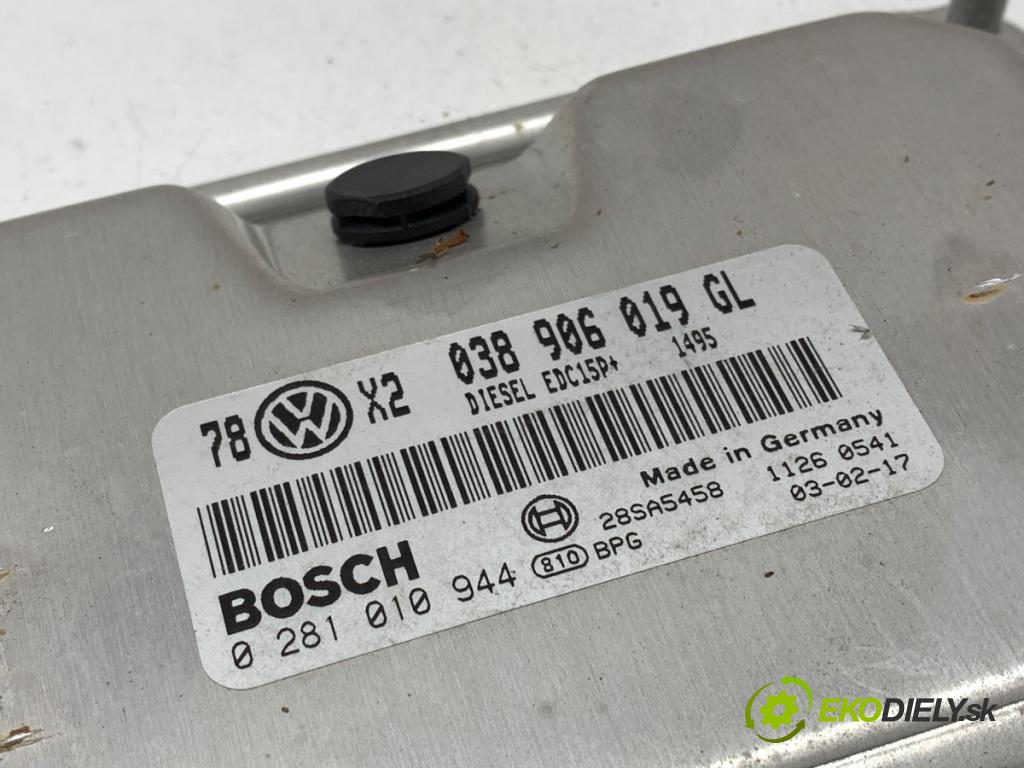 VW PASSAT B5 FL Kombi 2003 74 kW 1.9 TDI 1896 riadiaca jednotka Motor 038906019GL (Riadiaca jednotka)