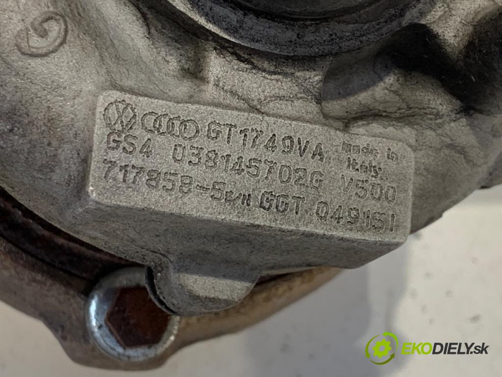 VW PASSAT B5 FL sedan 2003 96 kW 1.9 TDI 1896 Turbodúchadlo,turbo 038145702G (Turbodúchadlo (kompletné))