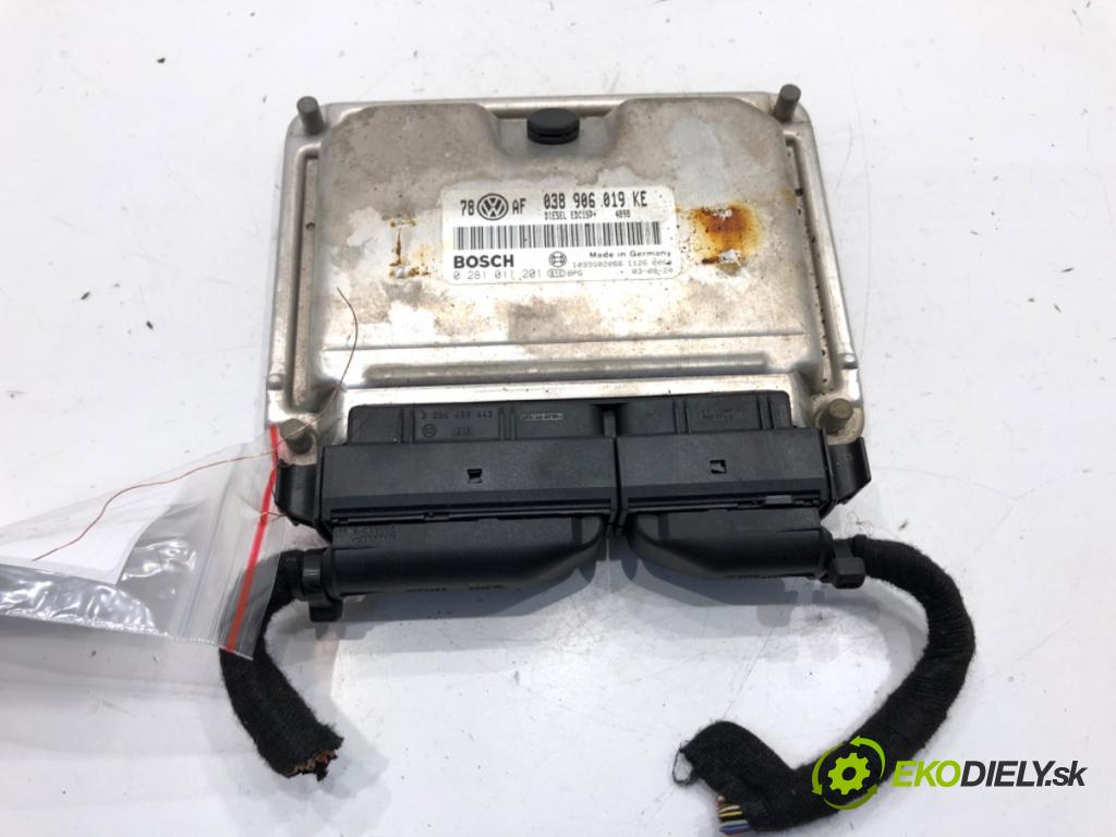 VW PASSAT B5 FL sedan 2003 96 kW 1.9 TDI 1896 riadiaca jednotka Motor 038986019KE (Riadiaca jednotka)