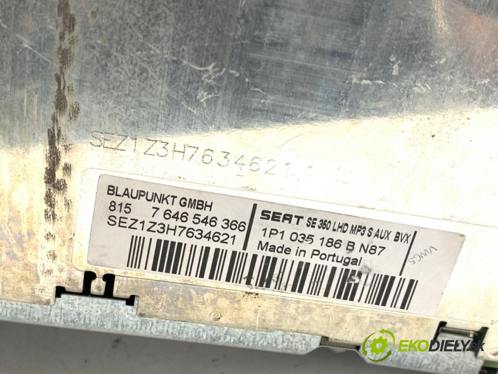 SEAT LEON II liftback 2006 110 kW 2.0 FSI 1984 RADIO 1P1035186B (Audio zariadenie)