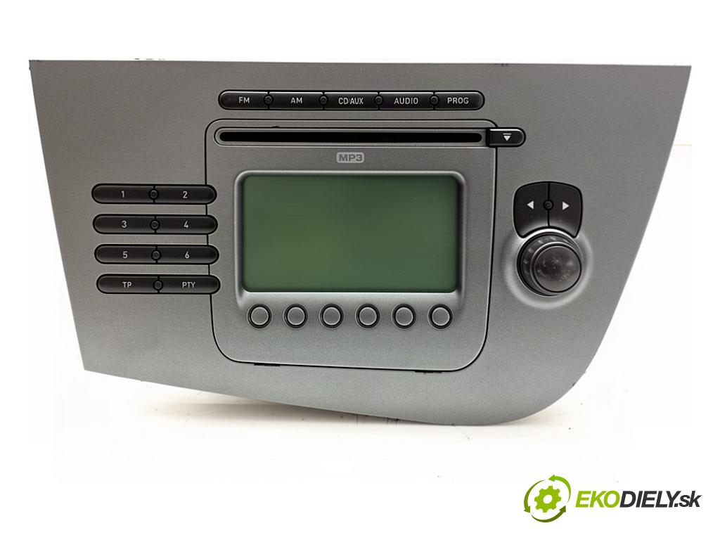 SEAT LEON II liftback 2006 110 kW 2.0 FSI 1984 RADIO 1P1035186B (Audio zariadenie)