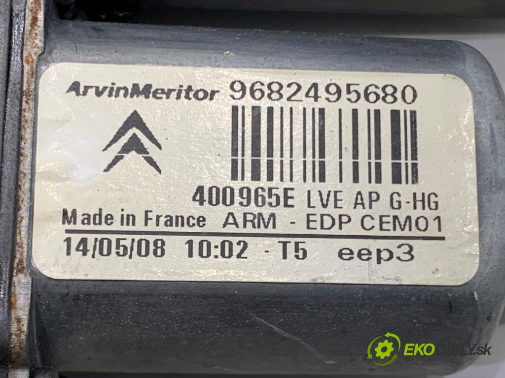 CITROEN C4 PICASSO I nadwozie wielkoprzestrzenne (MPV) 2008 80 kW 1.6 HDi 1560 mechanismus okna levý přední část 9682495680