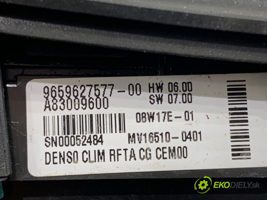 CITROEN C4 PICASSO I nadwozie wielkoprzestrzenne (MPV) 2008 80 kW 1.6 HDi 1560 Panel ovládania kúrenia 9659627577 (Prepínacie páčky pod volantom)