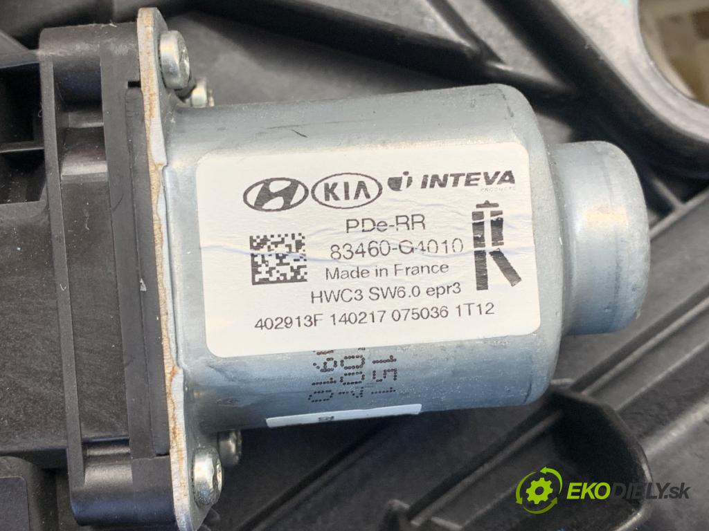 HYUNDAI i30 liftback 2018 88 kW 1.0 T-GDI 998 mechanismus okna pravý zadní část 83480-G4030