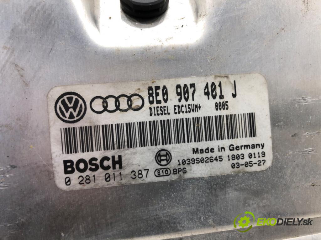 AUDI A6 C5 Kombi 2003 132 kW 2.5 TDI quattro 2496 riadiaca jednotka Motor 8E0907401J (Riadiaca jednotka)