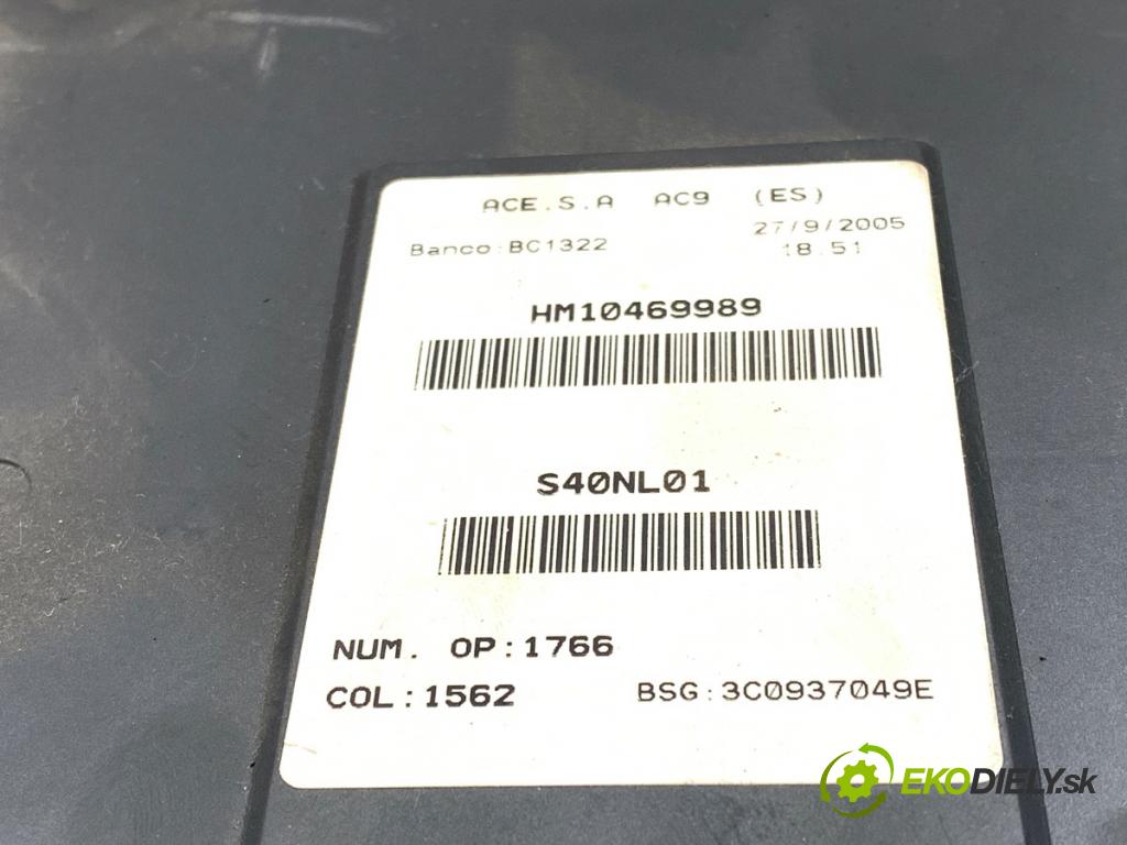 SEAT LEON II liftback 2006 110 kW 2.0 FSI 1984 modul komfortu 3C0937049E (Komfortní modul)