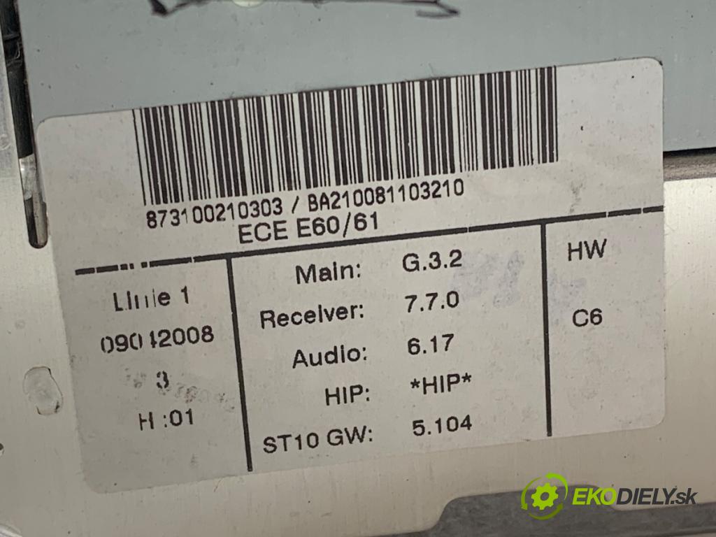 BMW E61 Kombi 2008 130 kW 520 d 1995 RADIO 9185524 (Audio zařízení)