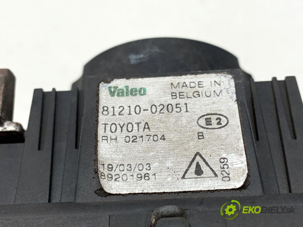 TOYOTA COROLLA E12 liftback 2003 71 kW 1.4 VVT-i (ZZE120_) 1398 Hmlové svetlo, hmlovka ľavy predný 81210-02051