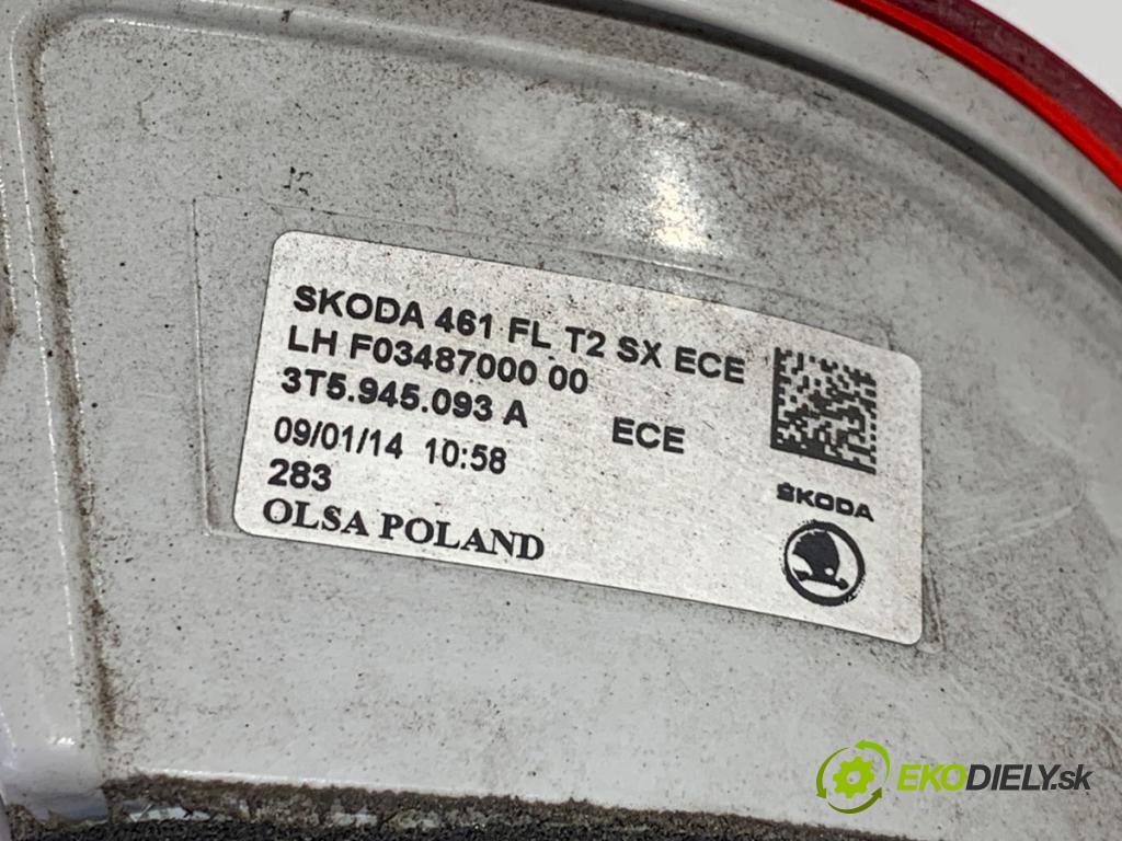 SKODA SUPERB II liftback 2014 103 kW 2.0 TDI 1968 Svetlo ľavy zad vnútorná LED 3T5945093A