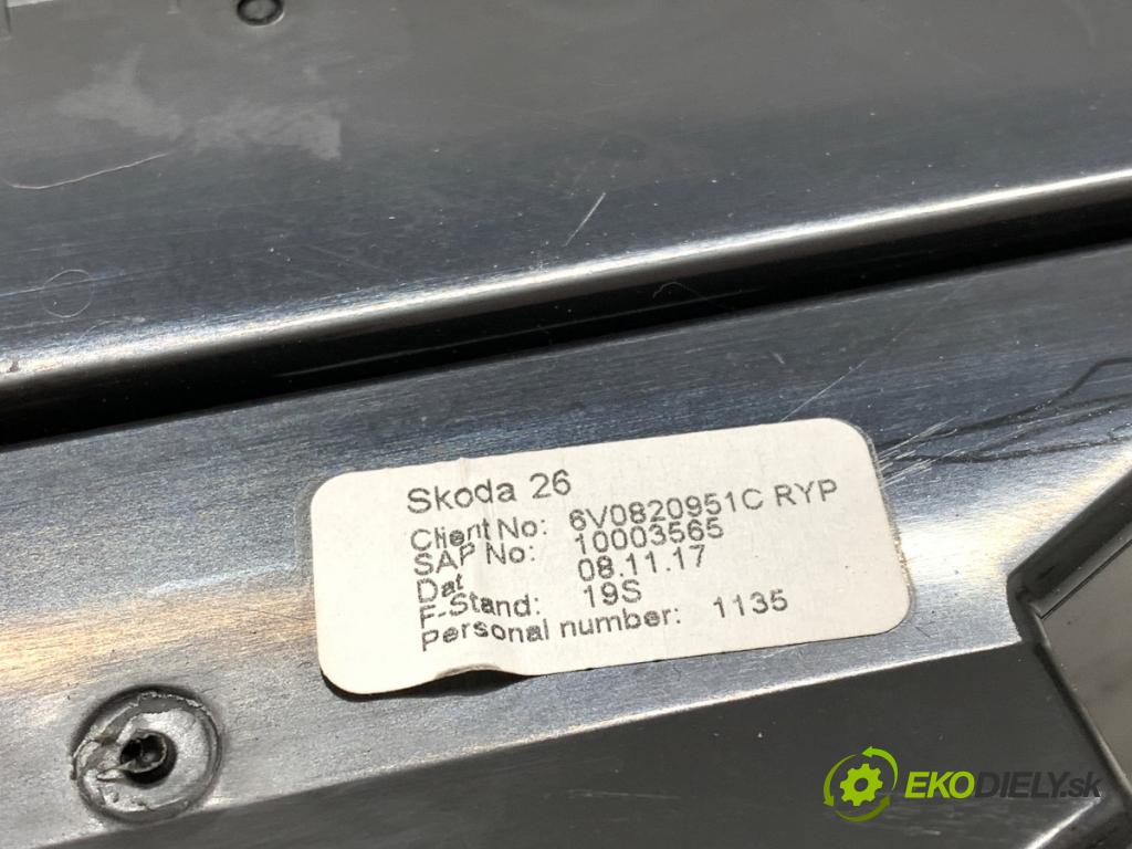 SKODA FABIA III Kombi 2017 77 kW 1.4 TDI 1422 mří topení přední část 6V0820951C