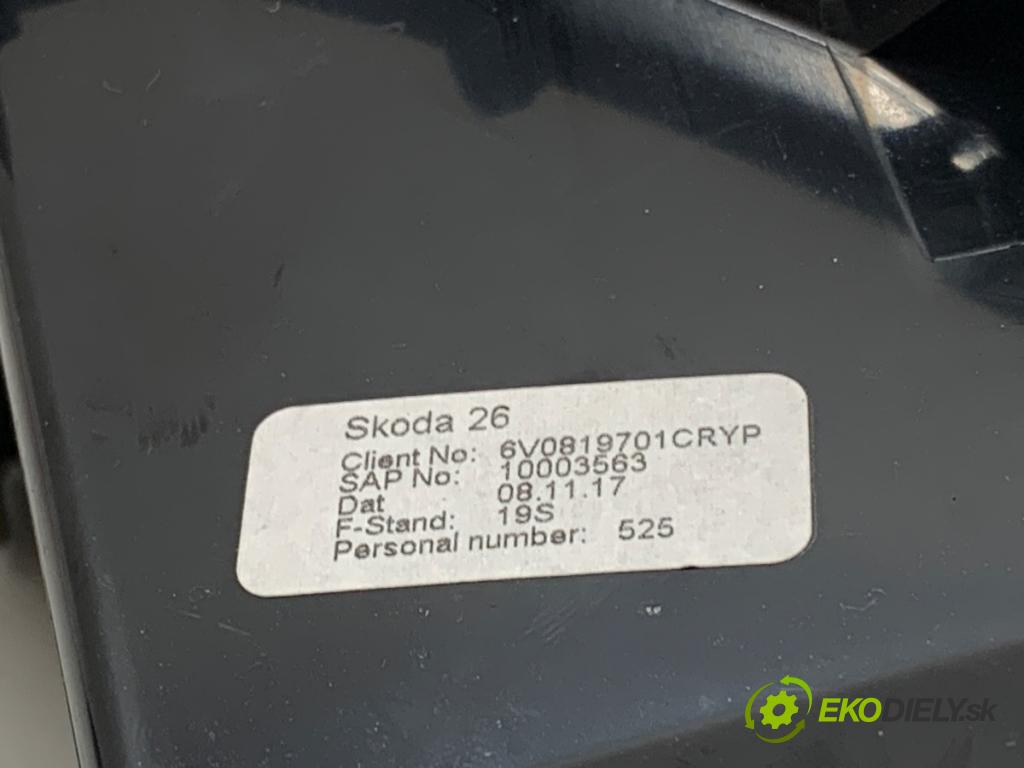 SKODA FABIA III Kombi 2017 77 kW 1.4 TDI 1422 mří topení levý přední část 6V0819701