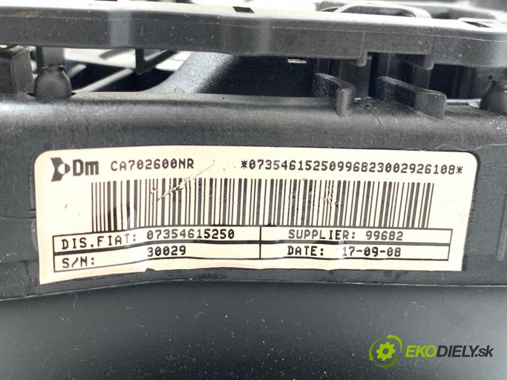 FIAT BRAVO II liftback 2008 110 kW 1.9 D Multijet (198AXC1B) 1910 AirBag volantu 07354615250 (Airbag)