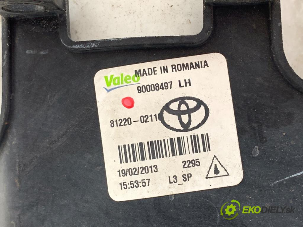 TOYOTA AVENSIS T27 Kombi 2013 110 kW 2.2 D-4D (ADT271_) 2231 Hmlové svetlo, hmlovka ľavy predný 81220-02110