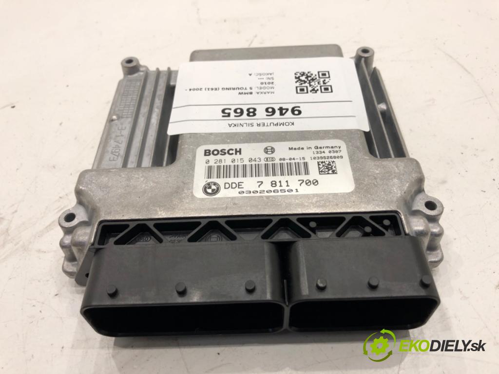BMW E61 Kombi 2008 130 kW 520 d 1995 riadiaca jednotka Motor 7811700 (Riadiaca jednotka)