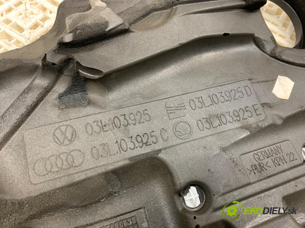VW PASSAT CC B6 coupe 2008 103 kW 2.0 TDI 1968 kryt motora 03L103925 (Kryt motoru )