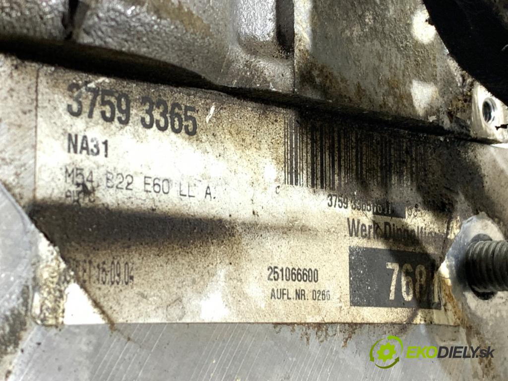 BMW E60 sedan 2004 125 kW 520 i 2171 motor M54B22 (Motor)