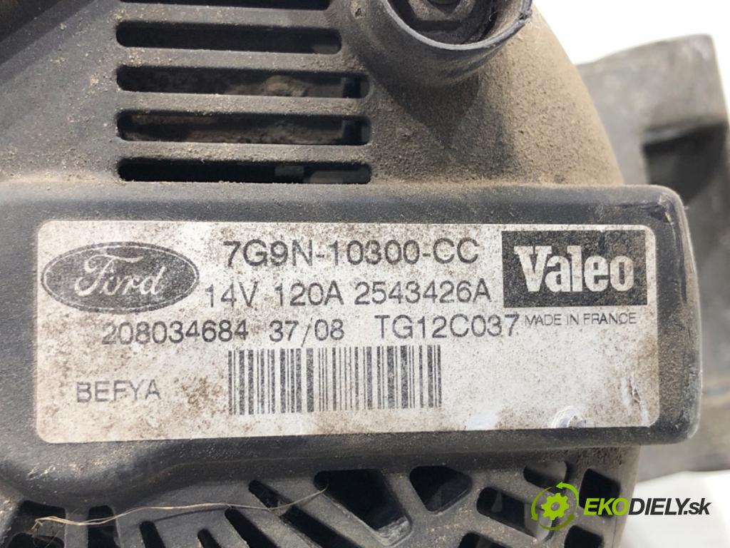 FORD FIESTA MK7 liftback 2008 60 kW 1.25 1242 Alternátor 7G9N-10300-CC (Alternátor)