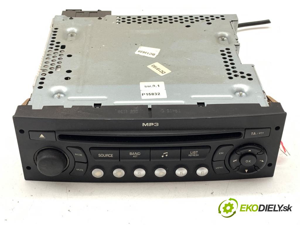 CITROEN C4 PICASSO I nadwozie wielkoprzestrzenne (MPV) 2009 80 kW 1.6 HDi 1560 RADIO 96662670XT (Audio zariadenie)
