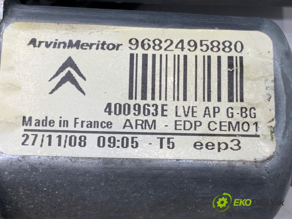 CITROEN C4 PICASSO I nadwozie wielkoprzestrzenne (MPV) 2009 80 kW 1.6 HDi 1560 Mechanizmus okna ľavy predný 9682495880