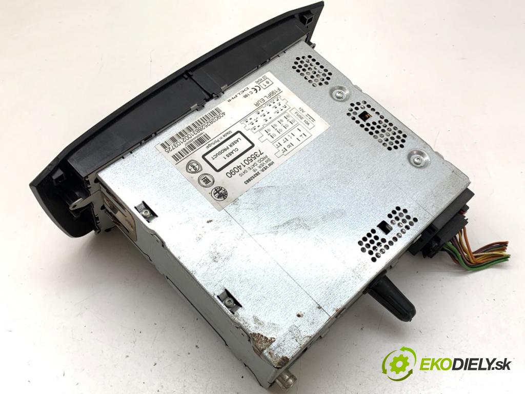FIAT PUNTO EVO liftback 2010 55 kW 1.3 D Multijet (199AXC1A, 199BXC1A, 199AXT1A, 199BXT1A) 1248 RADIO 7355014090 (Audio zařízení)